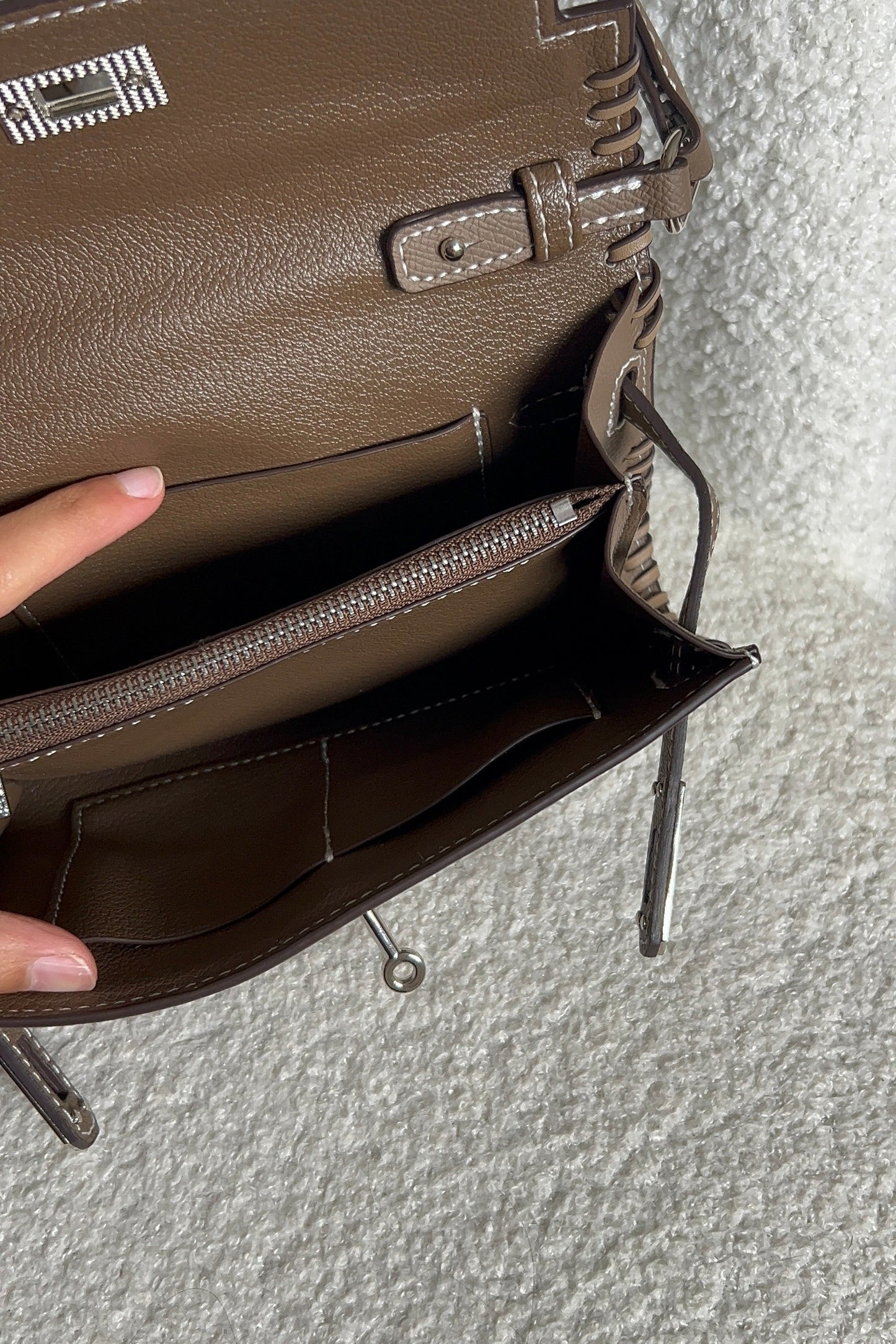 Baguette & Pochette Signature Taupe