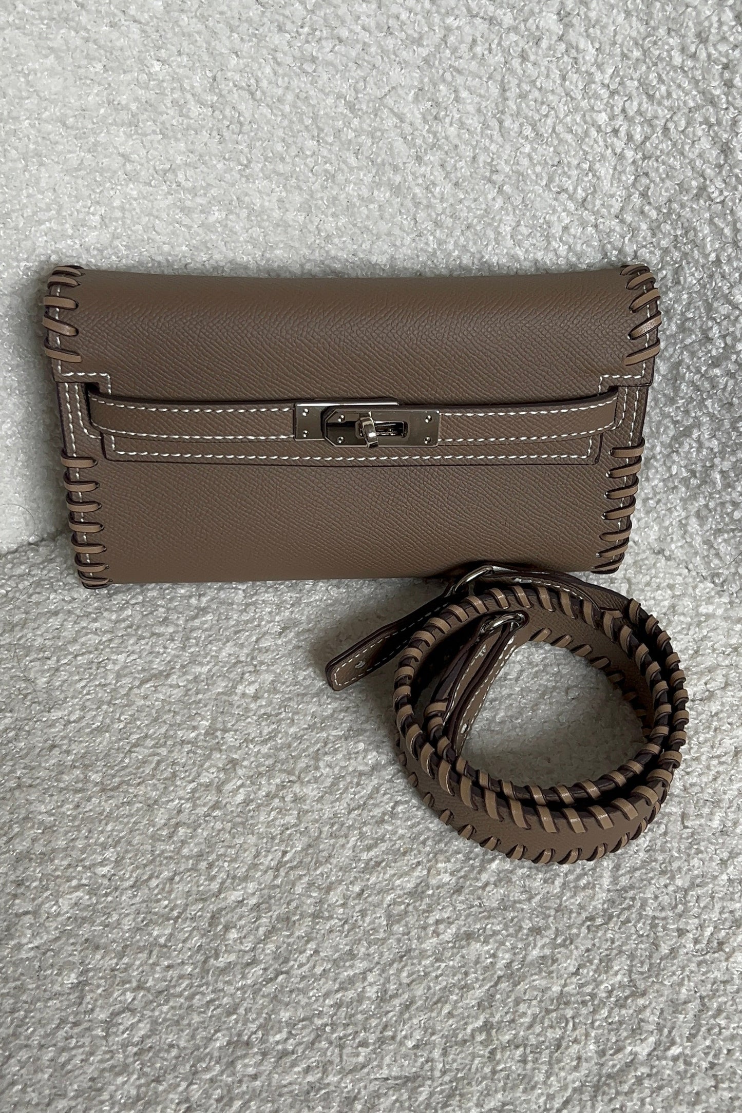 Baguette & Pochette Signature Taupe