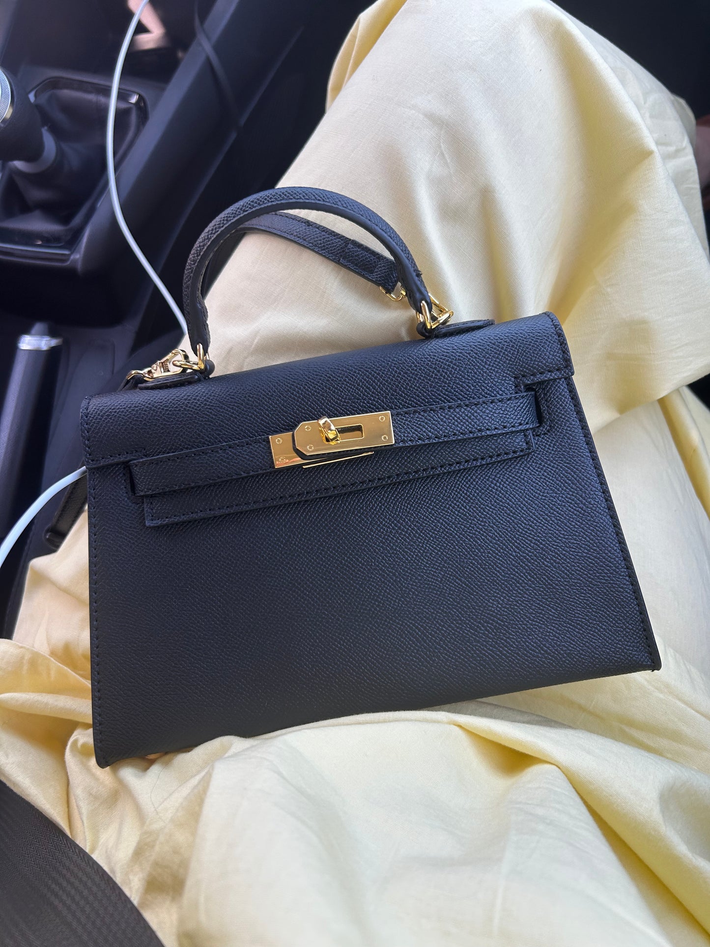 Black Gold Kelly Inspiration Bag