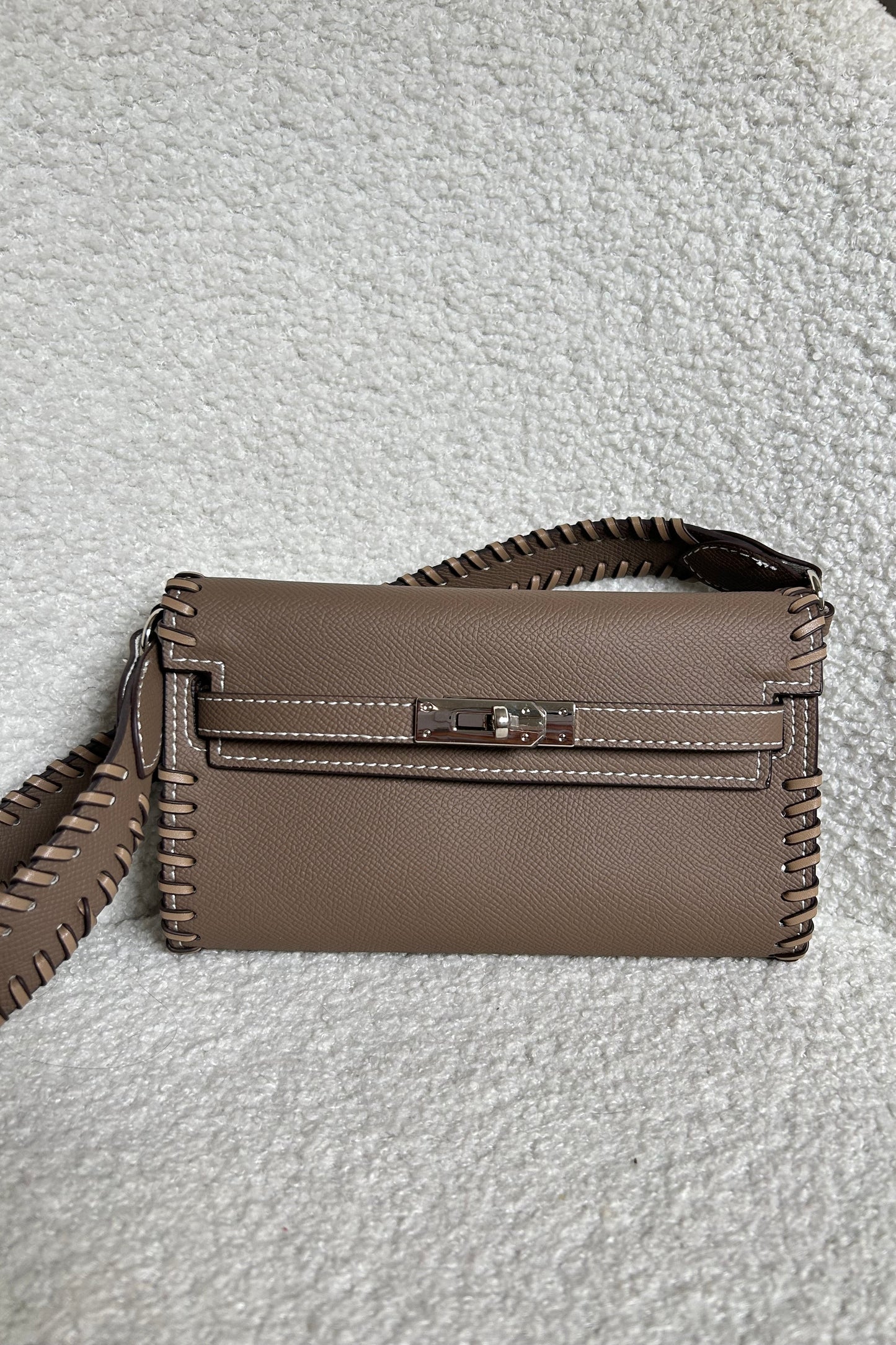 Baguette & Pochette Signature Taupe