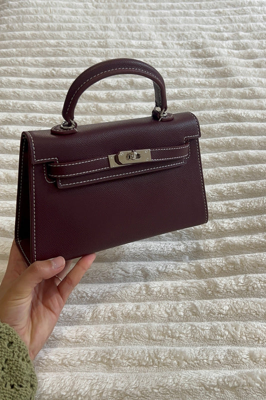 Kelly Inspiration Bordeaux Surpiqué